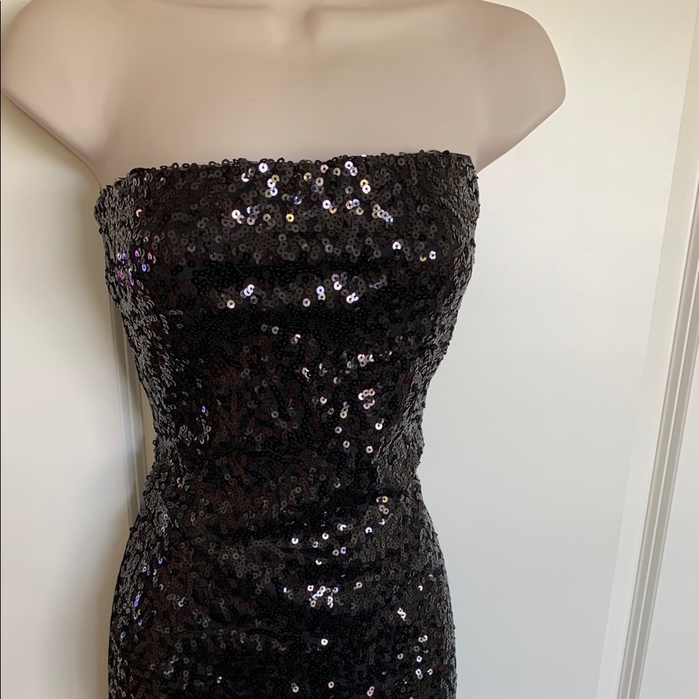 NEW Medium Sequin Tube Backless Mini Dress - Picture 2 of 7